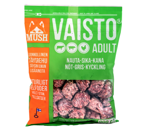 MUSH Vaisto med Okse Gris Kylling  - Grøn