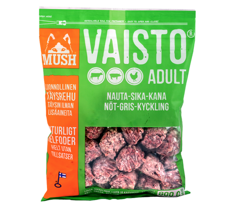 MUSH Vaisto med Okse Gris Kylling  - Grøn