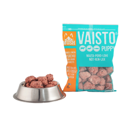 Mush Vaisto Puppy Okse Ren Laks Isblå 