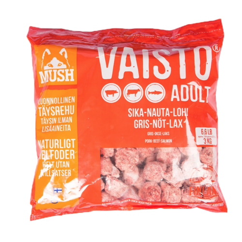 MUSH Vaisto med Gris, Okse og  Laks - RØD