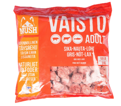 MUSH Vaisto med Gris, Okse og  Laks - RØD