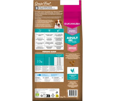 Eukanuba Adult Small/Medium Grainfree Ocean Fish 12KG