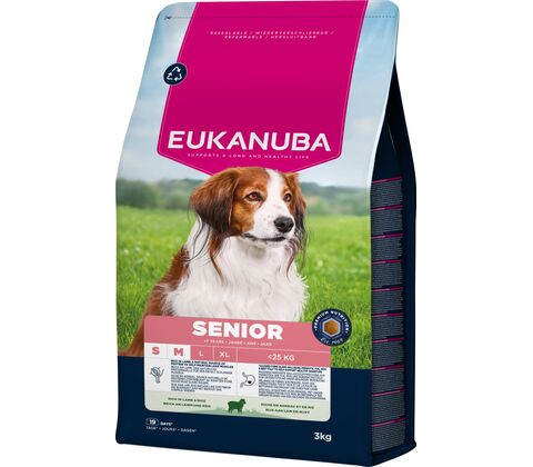Eukanuba Senior Small & Medium Breed Lam/Ris 