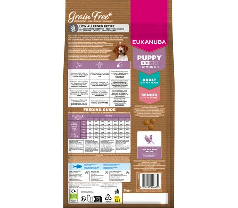 Eukanuba Puppy & Junior Small/Medium Grainfree Ocean Fish 3KG