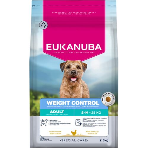 Eukanuba daily care adult weight control small/medium 2,3kg 