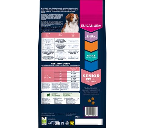 Eukanuba Senior Small & Medium Breed Lam/Ris 