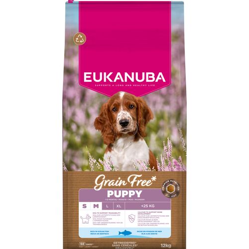 Eukanuba Puppy & Junior Small/Medium Grainfree Ocean Fish 12KG