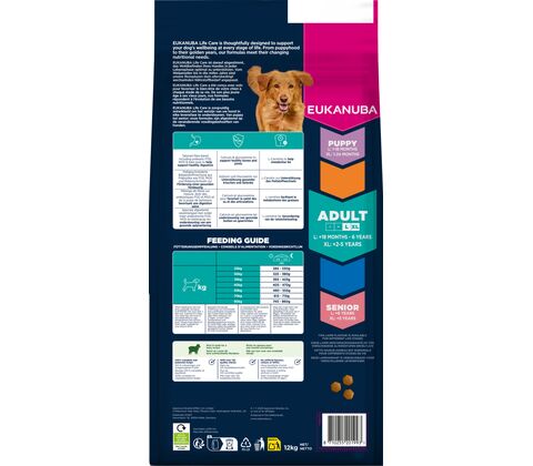 Eukanuba Adult Large Breed - Lam og ris 12kg