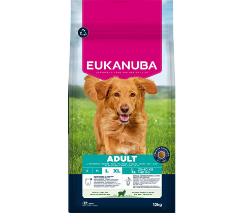 Eukanuba Adult Large Breed - Lam og ris 12kg