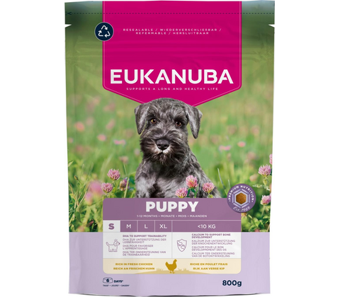 Eukanuba Puppy  Small Breed med kylling 