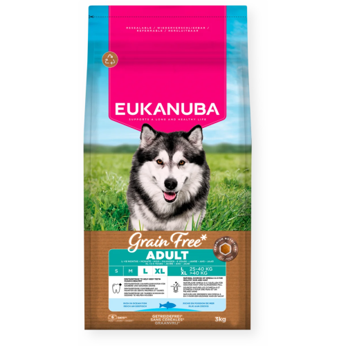 Eukanuba Puppy & Junior Large Grainfree Ocean Fish 3KG