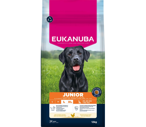 Eukanuba Junior Large Breed Kylling 12KG