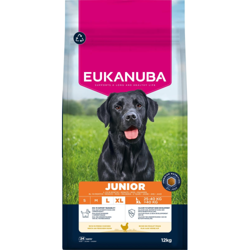 Eukanuba Junior Large Breed Kylling 12KG