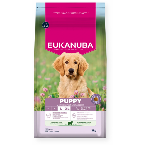 Eukanuba Puppy Large Breed Lam & Ris 12kg
