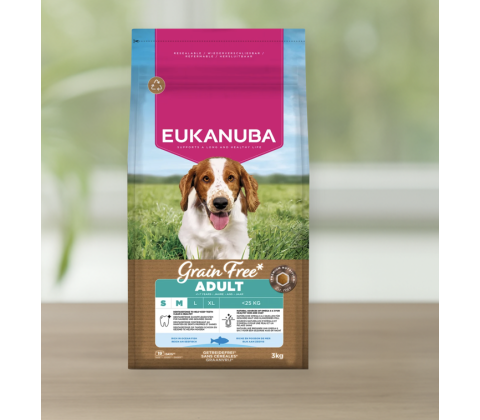 Euk Puppy & Junior Small/Medium Grainfree Ocean Fish 3KG