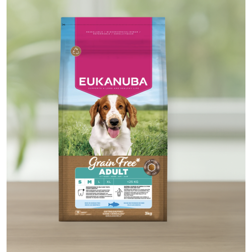 Euk Puppy & Junior Small/Medium Grainfree Ocean Fish 3KG