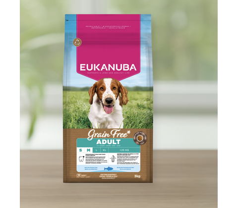 Eukanuba Puppy & Junior Small/Medium Grainfree Ocean Fish 3KG