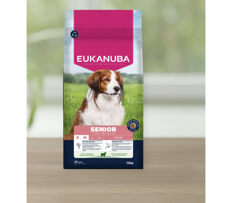Eukanuba Senior Small & Medium Breed  Lam/Ris 12 kg