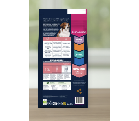 Eukanuba Senior Small & Medium Breed  Lam/Ris 12 kg