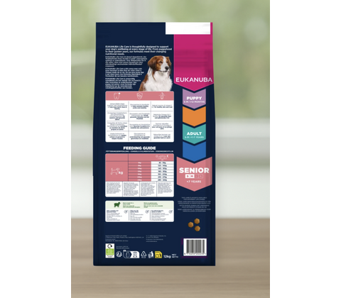 Eukanuba Senior Small & Medium Breed  Lam/Ris 12 kg