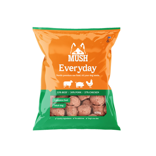 MUSH Everyday med Okse Gris Kylling  - Grøn