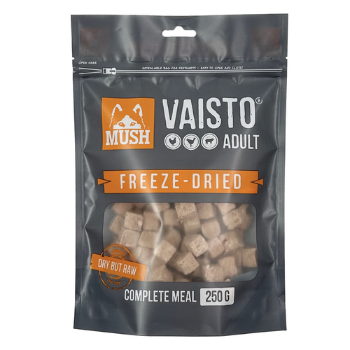 MUSH Vaisto adult frysetørret grå 250g