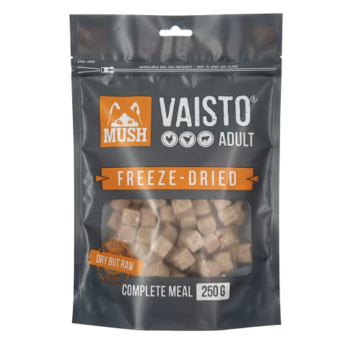MUSH Vaisto adult frysetørret grå 250g