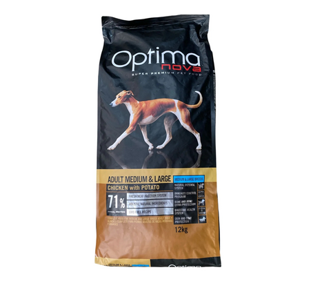 Optima Nova Adult Medium/Large med kylling GF 12,0 kg