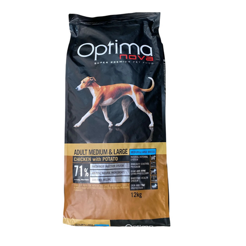 Optima Nova Adult Medium/Large med kylling GF 12,0 kg