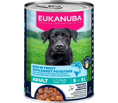 Eukanuba Adult hundevådfoder, ørred med sødkartoffel