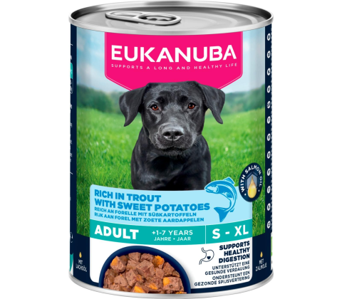 Eukanuba Adult hundevådfoder, ørred med sødkartoffel