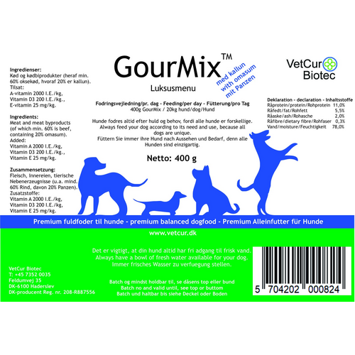GourMix Luksusmenu m/Kallun 400g.