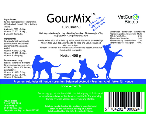 GourMix Luksusmenu m/Kallun 400g.