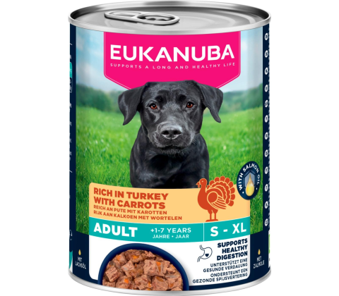 Eukanuba Adult hundevådfoder, kalkun med gulerødder
