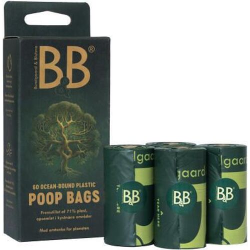 B&B Hundeposer fra ocean-bound plastik (60 poser)