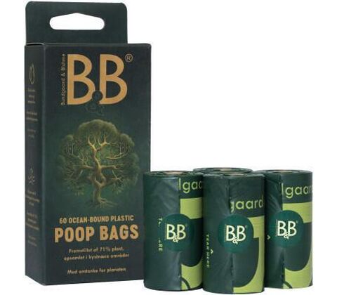 B&B Hundeposer fra ocean-bound plastik (60 poser)