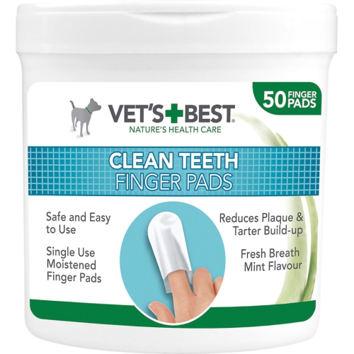 Vets Best Clean fingertut til tandpleje 50 stk.
