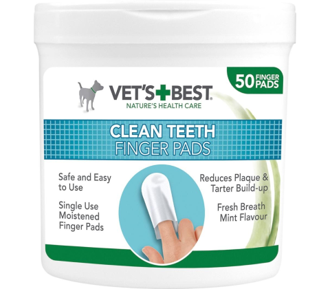 Vets Best Clean fingertut til tandpleje 50 stk.