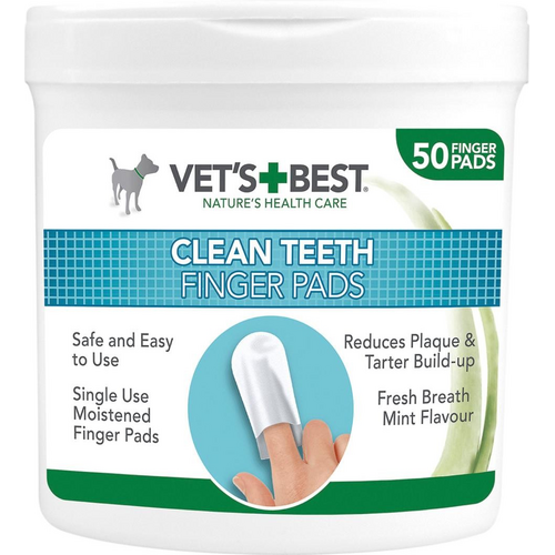 Vets Best Clean fingertut til tandpleje 50 stk.