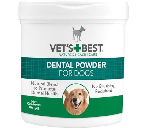 VETS BEST TANDPLEJEPULVER TIL HUND 90g