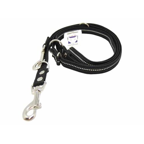 FENRIZ DRESSURLINE 2,2 M / 1,5 CM  SORT MED REFLEKS