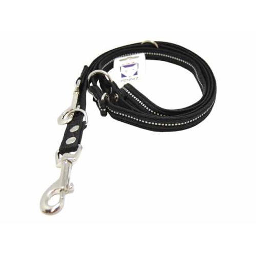 FENRIZ DRESSURLINE 2,2 M / 2,0 CM SORT MED REFLEKS