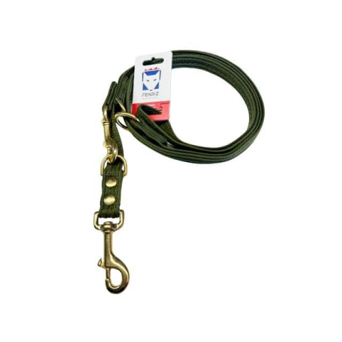 FENRIZ DRESSURLINE GRØN, MESSING