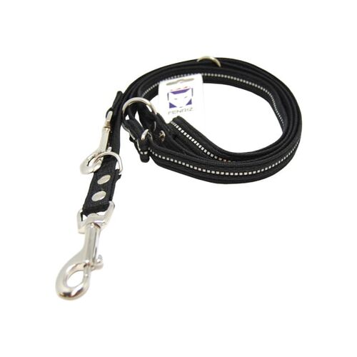FENRIZ DRESSURLINE 2,2M X 2,5 CM SORT MED REFLEKS