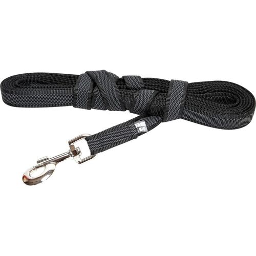 Julius-K9 C&G Super grip line med håndtag,20 mm/10 m Sort