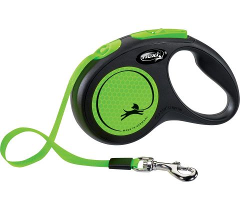 Flexi New Neon grøn bånd M, 5M, 20KG