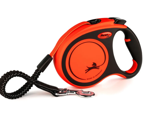 Flexi Koppel Xtreme L Band 8m Svart/orange Max55kg