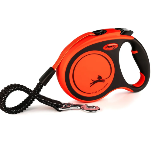 Flexi Koppel Xtreme L Band 8m Svart/orange Max55kg