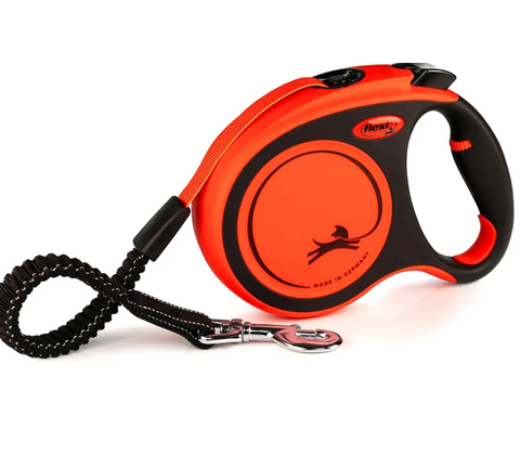 Flexi Koppel Xtreme L Band 8m Svart/orange Max55kg
