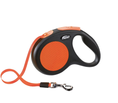 FLEXI KOPPEL NEW NEON M 5M BAND ORANGE MAX 25KG